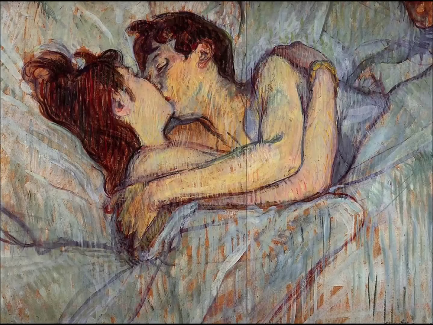  In Bed: The Kiss, by Toulouse-Lautrec